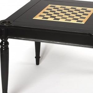 Homeroots 36" Black Manufactured Wood Square Coffee Table   389912