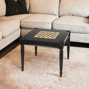 Homeroots 36" Black Manufactured Wood Square Coffee Table   389912