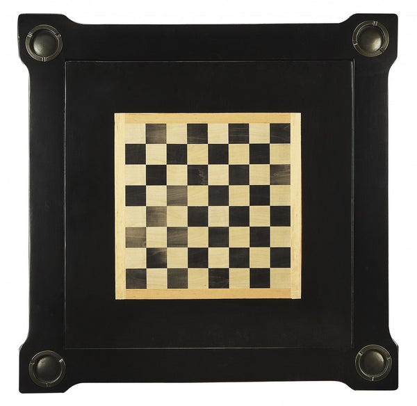 Homeroots 36" Black Manufactured Wood Square Coffee Table   389912