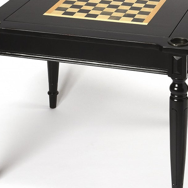 Homeroots 36" Black Manufactured Wood Square Coffee Table   389912