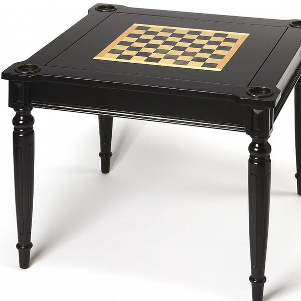 Homeroots 36" Black Manufactured Wood Square Coffee Table   389912