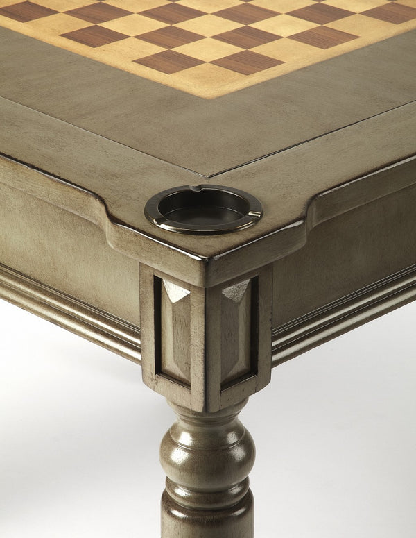 Homeroots Silver Satin Multi Game Table   389913