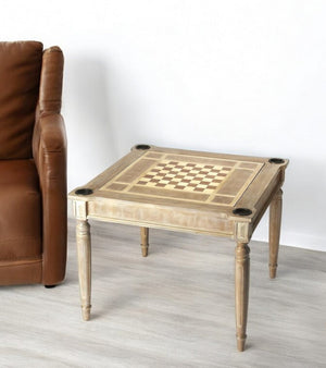 Homeroots 36" Gray Wood Square Coffee Table   389914