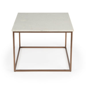 Homeroots Marble And Metal Coffee Table   389924