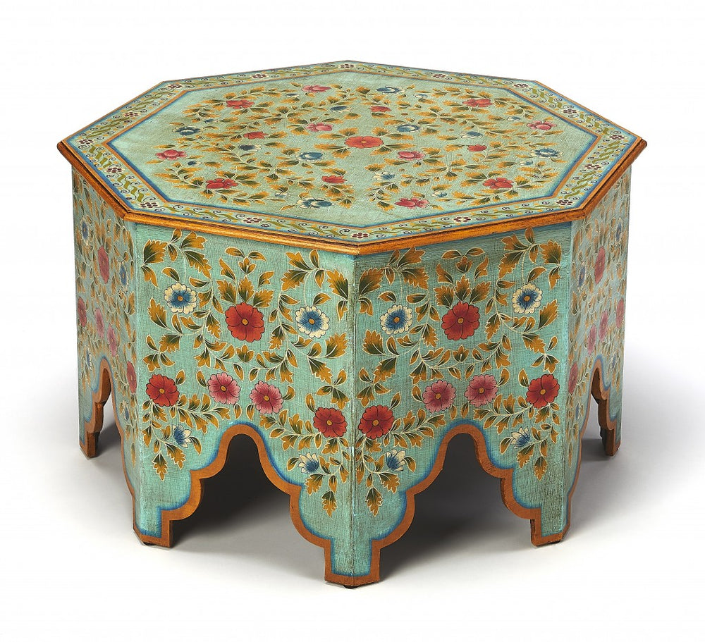 Homeroots Hand Painted Coffee Table   389932