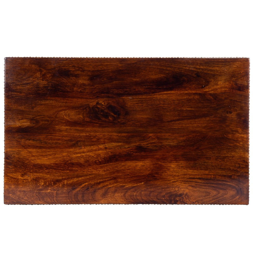 Homeroots Wood And Hand Painted Storage Coffee Table   389933