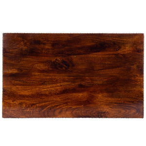 Homeroots Wood And Hand Painted Storage Coffee Table   389933