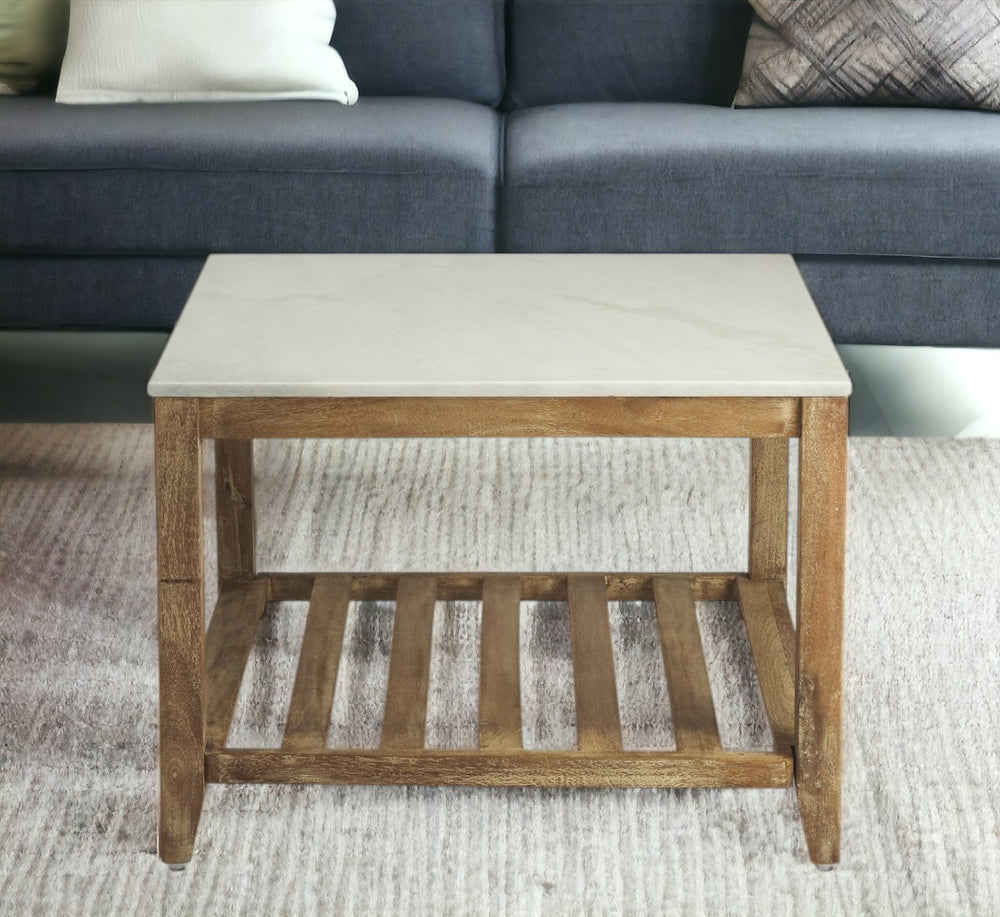 Homeroots Marble Bunching Coffee Table   389936