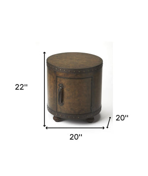 Homeroots Old World Map Duffel Table   389942