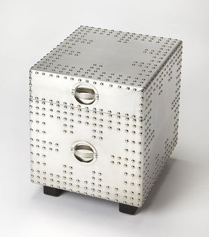 Homeroots Iconic Aviator File Cabinet  Aluminum 389950