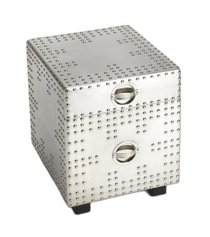 Homeroots Iconic Aviator File Cabinet  Aluminum 389950