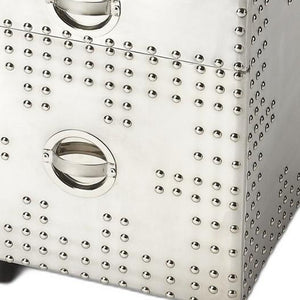 Homeroots Iconic Aviator File Cabinet  Aluminum 389950