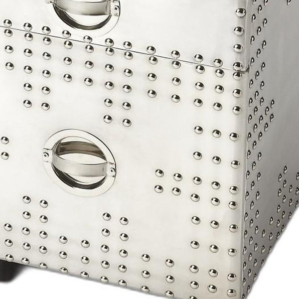 Homeroots Iconic Aviator File Cabinet  Aluminum 389950