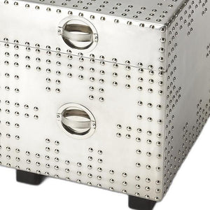 Homeroots Iconic Aviator File Cabinet  Aluminum 389950