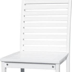 Homeroots 49" White Indoor Outdoor Bar Height Chair   389987