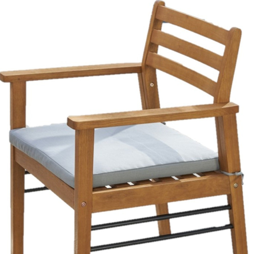 Homeroots Light Wood Dining Chair With Metal Supports  Wood 389991