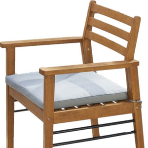 Homeroots Light Wood Dining Chair With Metal Supports  Wood 389991