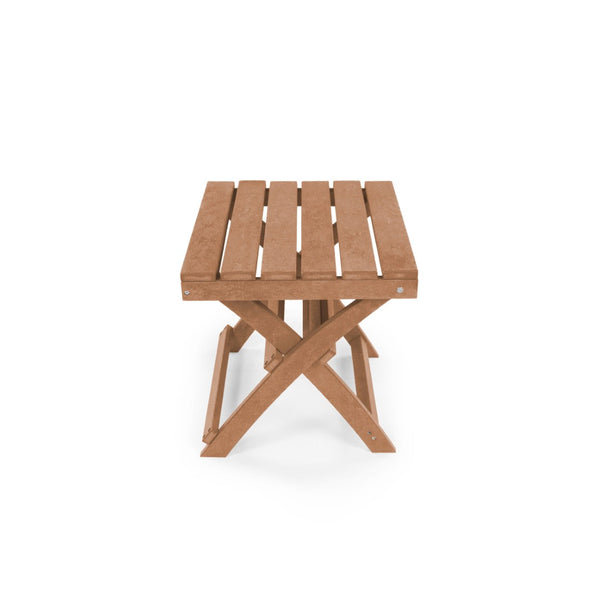English Elm Seaview Recycled Hdpe Outdoor Folding Side Table Uv Resistant Patio Deck Use Teak B2745P409725
