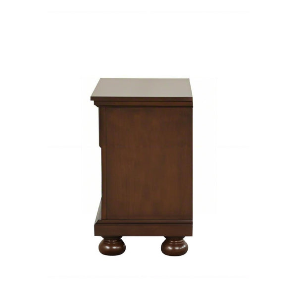 English Elm Meade Nightstand Dark Cherry Wood Veneer Nightstand with Felt Lined Top Drawer, Dovetail Joints B078P384074