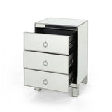 Christopher Knight Home® - Noble House - Bandara Modern Mirrored 3 Drawer Cabinet