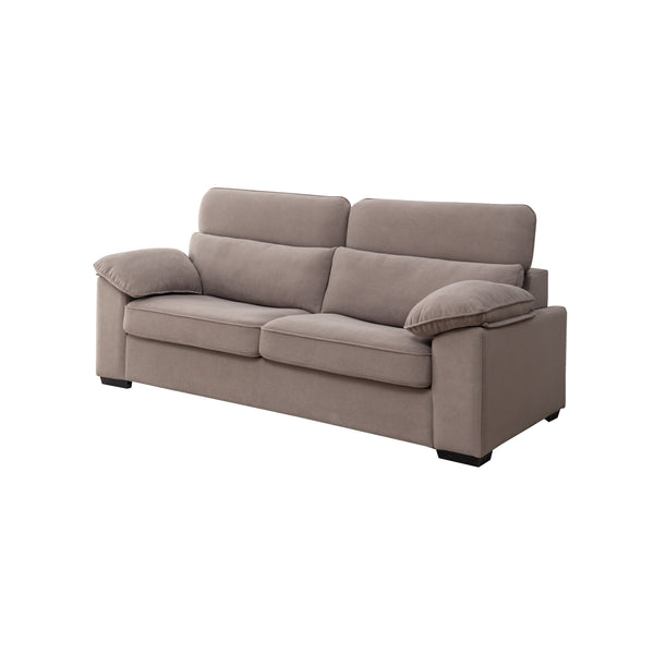 English Elm 2-Seater Sofa Bed – Chic Mid-Century Modern Convertible Sleeper, Space-Saving Design For Any Room B347P409828