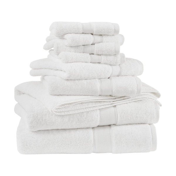 JLA Home Madison Park Signature - Quick 100% Cotton 6pc Towel Set — Plush Zero-Twist Terry, 400 GSM Quick-Dry, Absorbent & Durable Taupe MPS73-541