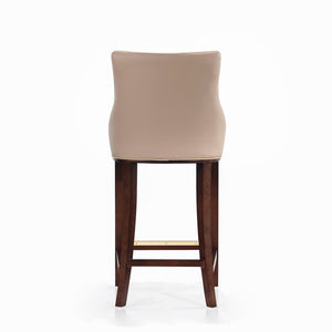 English Elm Shubert Wood Upholstered Barstool In Tan - Elegant Comfort, Durable Design For Home & Hospitality Use B365P397940-GIGA