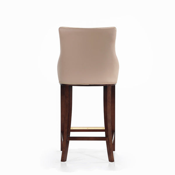 English Elm Shubert Wood Upholstered Barstool In Tan - Elegant Comfort, Durable Design For Home & Hospitality Use B365P397940-GIGA