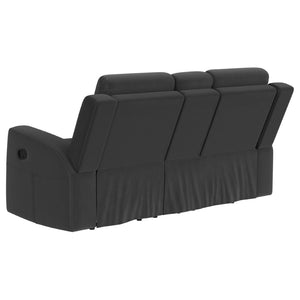 English Elm Slater Manual Reclining Loveseat with Center Console and Suede Leatherette Upholstery Charcoal B062P440400