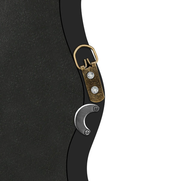 English Elm Solid Wood Wavy Rectangle Mirror - 40" X 28" Modern Art Decor For Stylish Home Entryways & More W1445P189614-GIGA