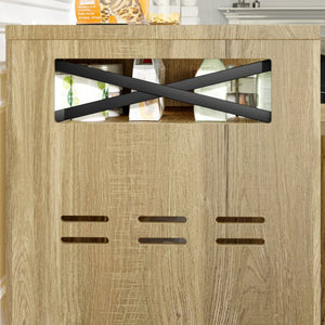 English Elm GO Double Cat Litter Box Enclosure Furniture Table for 2 Cats — Farmhouse Hidden Washroom, Brown N704P270702D