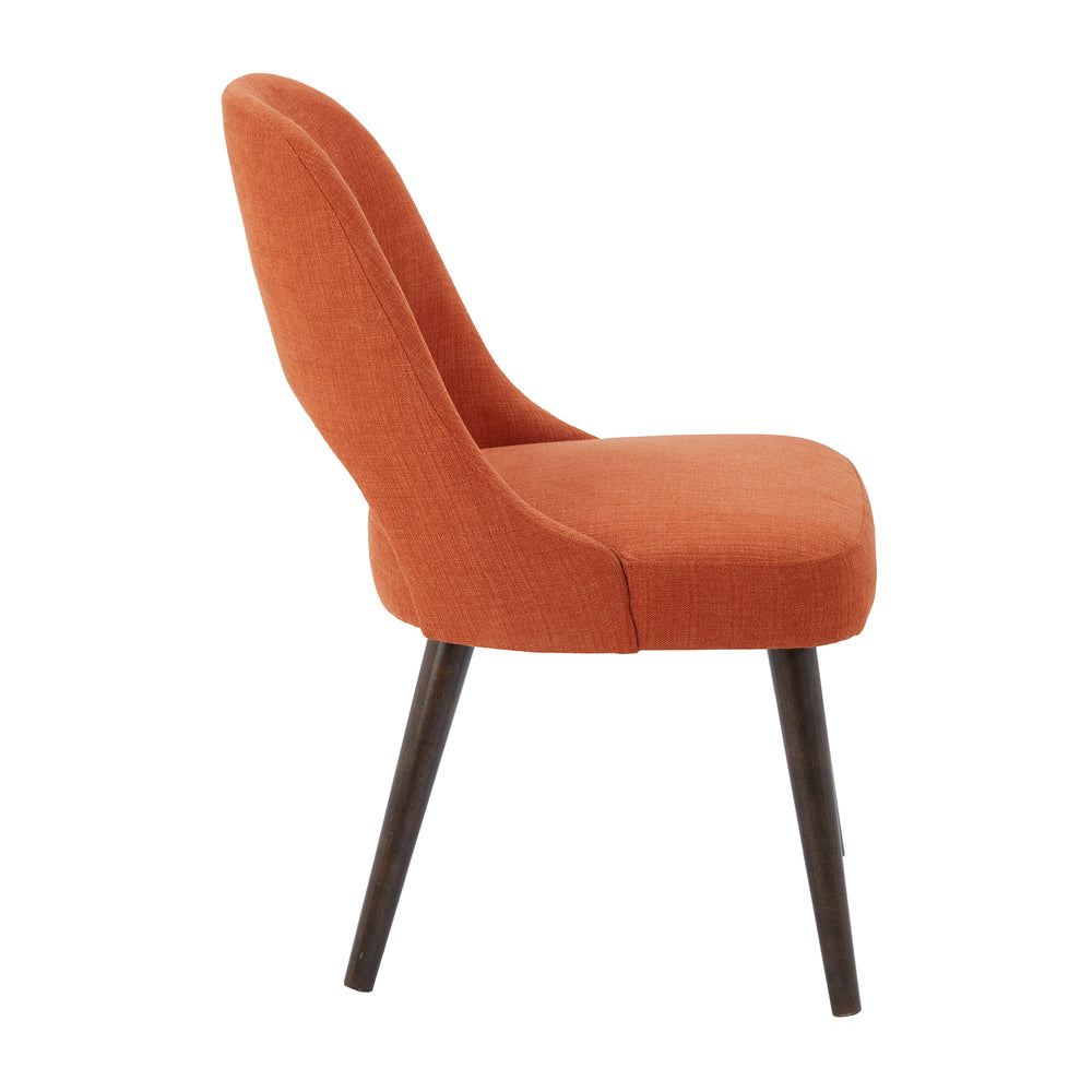 JLA Home INK+IVY - Upholstered Nola Dining Side Chairs Set of 2 – Mid-Century Cutout Back, Padded Seats, Space-Saving Elegance II100-0117