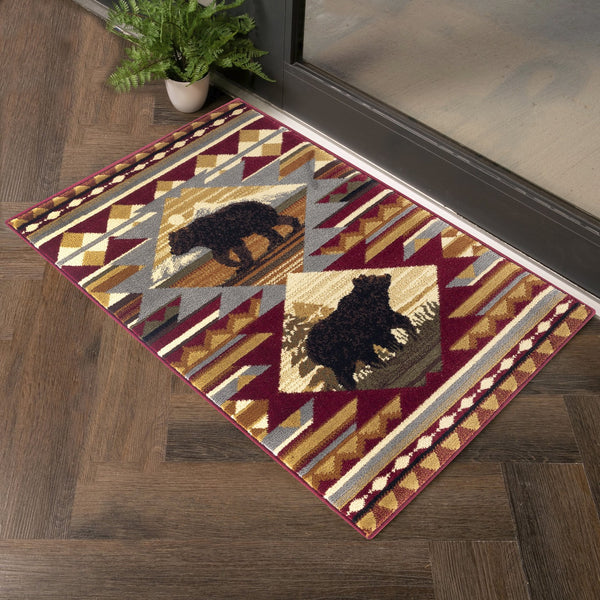 English Elm Nature'S Lodge Area Rug 2 Ft. 7 In. X 7 Ft. 3 In. - Durable, Low-Profile, Family-Friendly Design B186P180942
