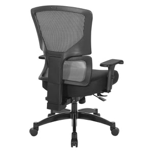 OSP Home Furnishings Big Tall Ergonomic Office Chair with Breathable Mesh Back and Lumbar Support for Long Days 639-3T1763