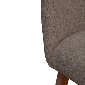 English Elm Amelia Boucle Upholstered Swivel Counterstools Set of 2 for Kitchen Island Bar B2736S00030