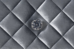 English Elm 1pc Glam Velvet Tufted 3-Drawer Nightstand with Jewelry Tray, Faux Crystal Knobs, Chic Storage B011P228567