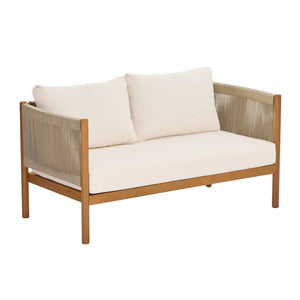 English Elm 4-piece Outdoor Seating Set Solid Acacia Wood Woven Rope Resort Patio Lounge N768P381012L_2_N768P381013L
