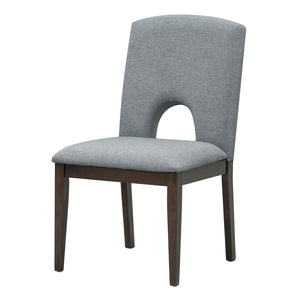 English Elm TOPMAX Solid Wood 5-Piece Extendable Round Dining Set with 16.2" Removable Leaf and Upholstered Chairs Espresso SP000062AAP