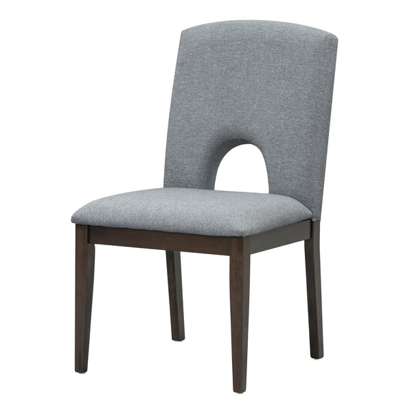 English Elm TOPMAX Solid Wood 5-Piece Extendable Round Dining Set with 16.2" Removable Leaf and Upholstered Chairs Espresso SP000062AAP