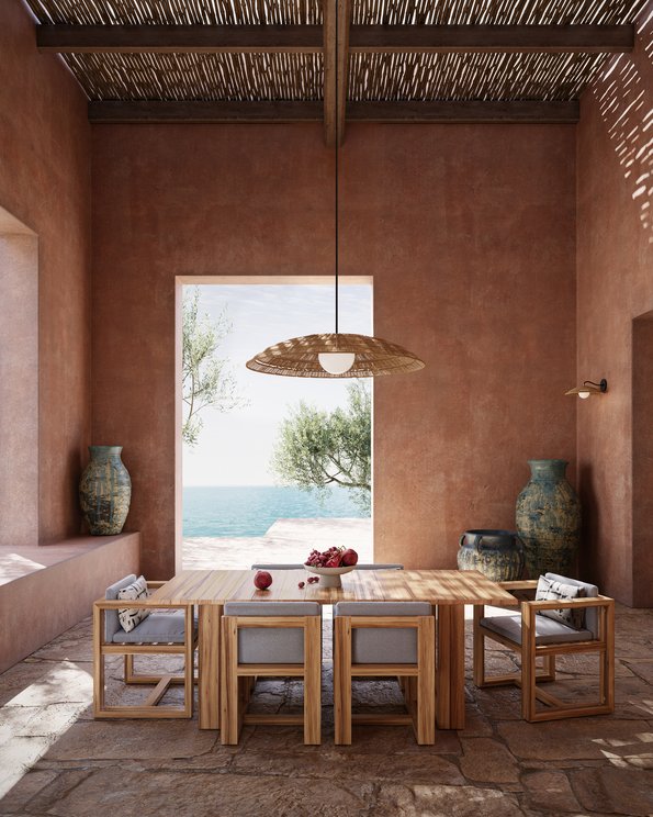 Currey & Company Barbary Small Outdoor Pendant Light – Hand-woven Wicker Design For Stylish Patios And Porches Natural All,Weather Wicker ,Metal ,Glass 9500-0018-currey-company