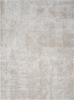 English Elm Elegance Ivory Area Rug 2'7" X 7'3" - Durable, Stain-Resistant, Kid & Pet-Friendly Soft Design B186P181054