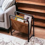 English Elm Luciano Magazine Holder Brown