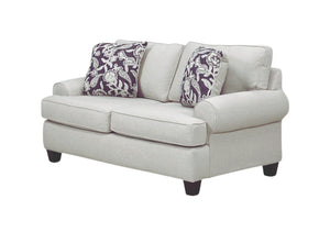 Fusion Awesome Oatmeal Loveseat With Reversible Cushions & Stylish Pillows For A Chic Living Room Upgrade Khaki Ws,100% Polypropylene 39-01 Awesome Oatmeal Loveseat
