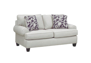 Fusion Awesome Oatmeal Loveseat With Reversible Cushions & Stylish Pillows For A Chic Living Room Upgrade Khaki Ws,100% Polypropylene 39-01 Awesome Oatmeal Loveseat