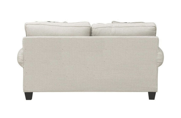 Fusion Awesome Oatmeal Loveseat With Reversible Cushions & Stylish Pillows For A Chic Living Room Upgrade Khaki Ws,100% Polypropylene 39-01 Awesome Oatmeal Loveseat