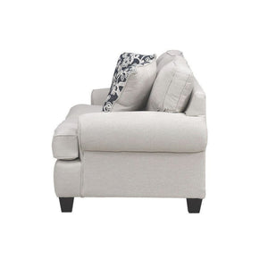 Fusion Awesome Oatmeal Loveseat With Reversible Cushions & Stylish Pillows For A Chic Living Room Upgrade Khaki Ws,100% Polypropylene 39-01 Awesome Oatmeal Loveseat