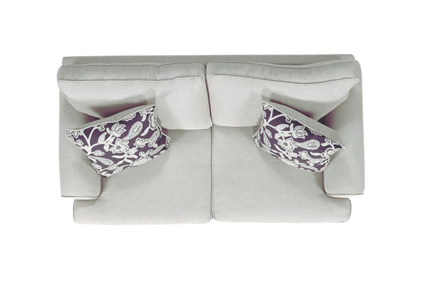 Fusion Awesome Oatmeal Loveseat With Reversible Cushions & Stylish Pillows For A Chic Living Room Upgrade Khaki Ws,100% Polypropylene 39-01 Awesome Oatmeal Loveseat