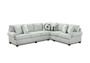 Fusion Dizzy Iron Transitional 2-piece Sectional Sofa With 7 Pillows And Reversible Cushions For Comfort Multi Ws,84% Polypropylene,16% Polyester 39-31l, 33r Dizzy Iron Sectional