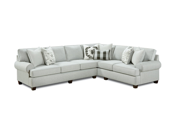 Fusion Dizzy Iron Transitional 2-piece Sectional Sofa With 7 Pillows And Reversible Cushions For Comfort Multi Ws,84% Polypropylene,16% Polyester 39-31l, 33r Dizzy Iron Sectional