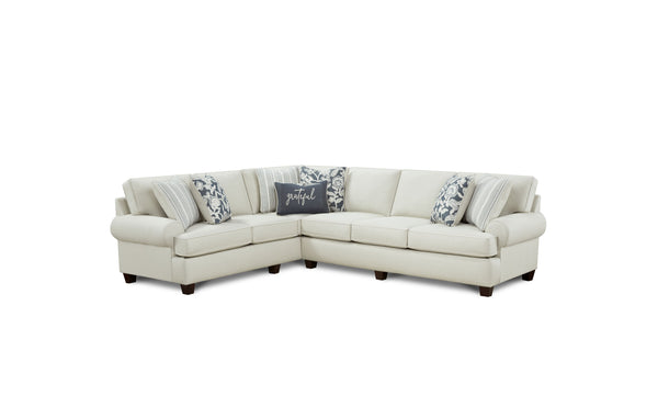 Fusion Awesome Oatmeal Transitional Two-piece Sectional Sofa With Reversible Cushions And Accent Pillows Khaki Ws,100% Polypropylene 39-33l, 31r Awesome Oatmeal Sectional